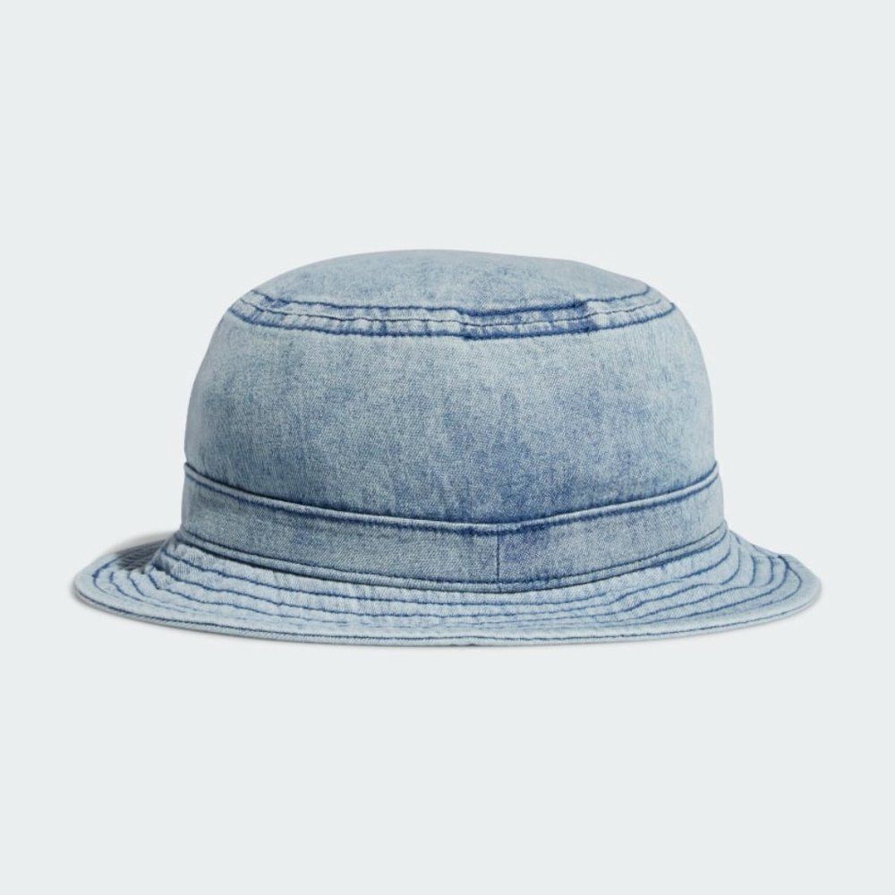 🆕️Adidas denim trefoil Women's stonewashed classic Logo Bucket Hat OS - Picture 7 of 16